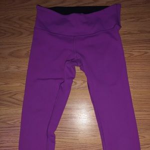 pink/black reversible lulu lemon leggings size 6